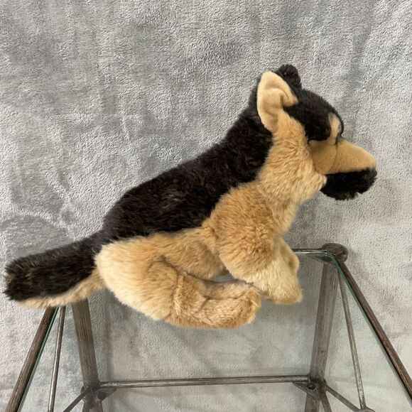 Toys R US 10” Plush GERMAN SHEPHERD Puppy Dog Stuffed Animal life like brown. - Picture 1 of 7